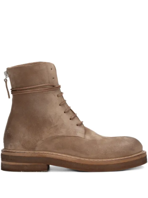 Marsèll Parrucca lace-up zip boots Neutrals MW3961P024