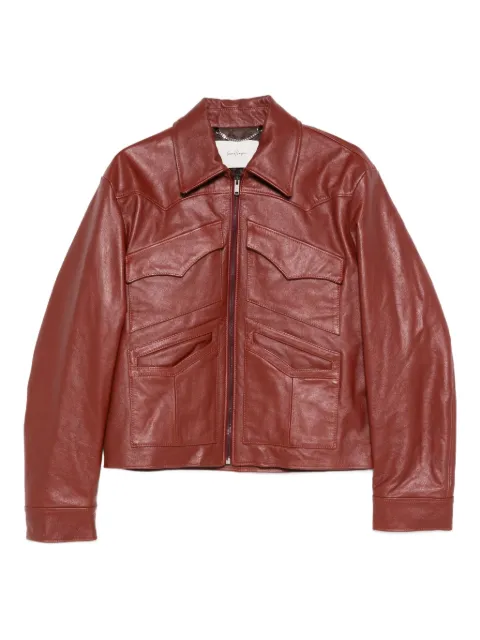 Second/Layer Leota leather jacket Red 25301