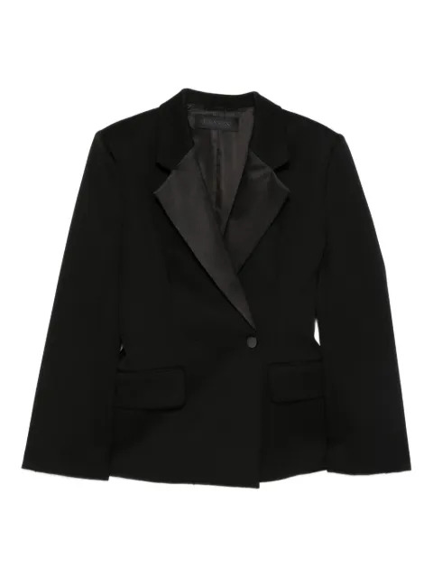 Lanvin notched-lapel blazer Black RWJA00024885H25