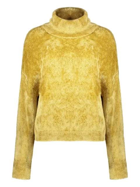 Herno high-collar long-sleeve sweater Yellow ML00007DR76022