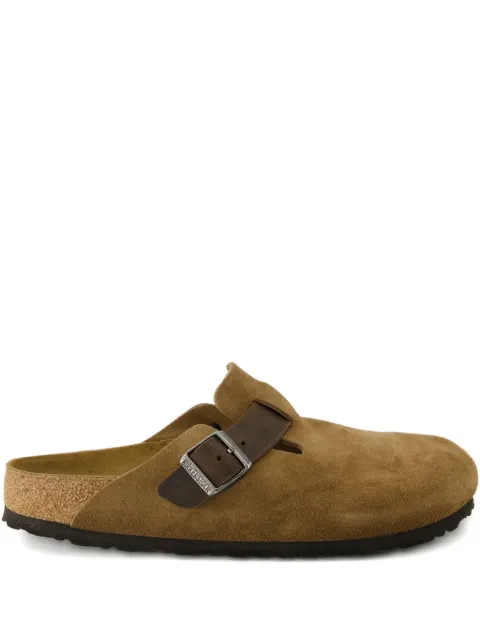 Birkenstock buckled boston mules Brown 1030649