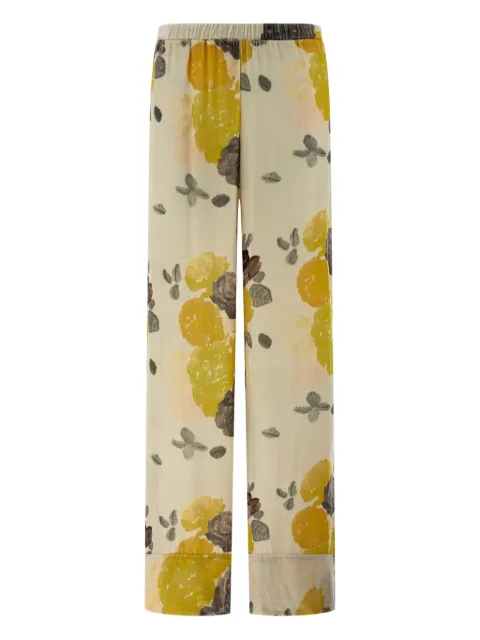Bernadette Louis print elasticated trousers Neutrals PS26RTWPJPLOUG06