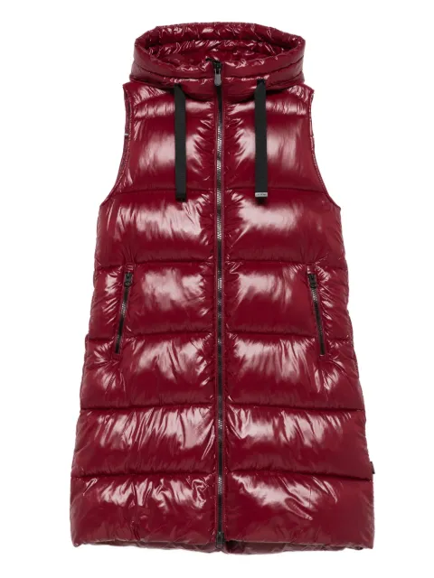 Save The Duck hooded zip-up gilet Red D80302WLOVE2170011