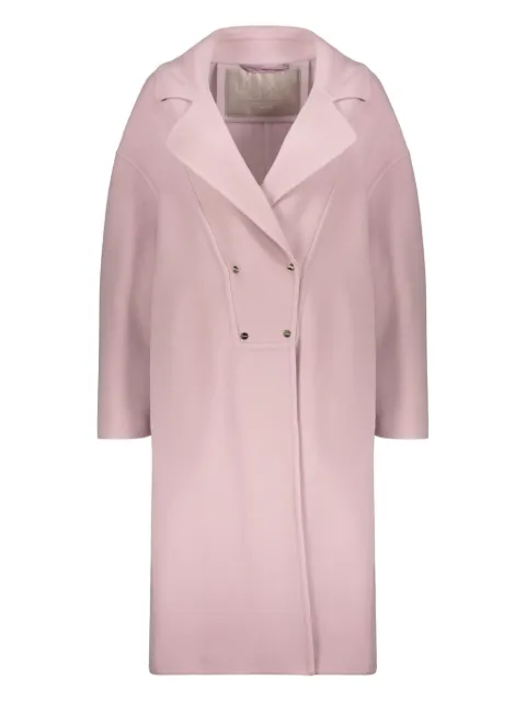 Herno double-breasted long coat Pink CA00014DR33381