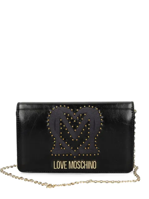 Love Moschino studded chain cross body bag Black JC4385PP0NKT0