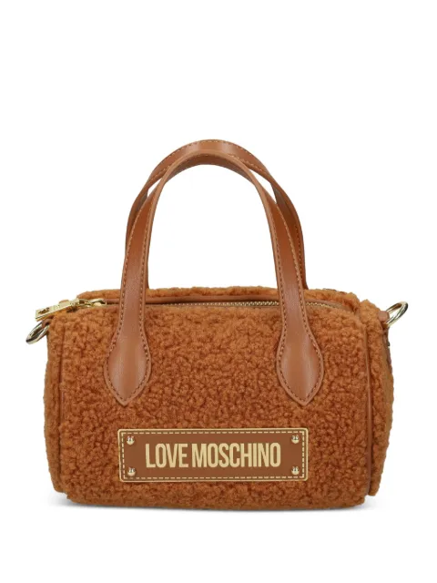 Love Moschino top-handle logo tote bag Brown JC4378PP0NKS1
