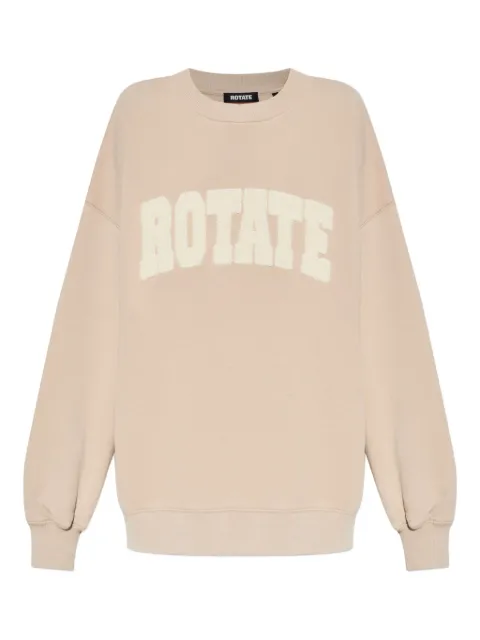 ROTATE BIRGER CHRISTENSEN logo-appliqué sweatshirt Neutrals 598115316532AI25