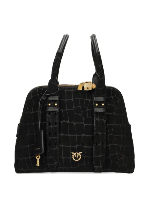 PINKO Escape Bag small handbag in crocodile-print leather Black 105906A2YW