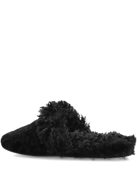 Versace logo trimmed slippers Black ZSL0000021A16414