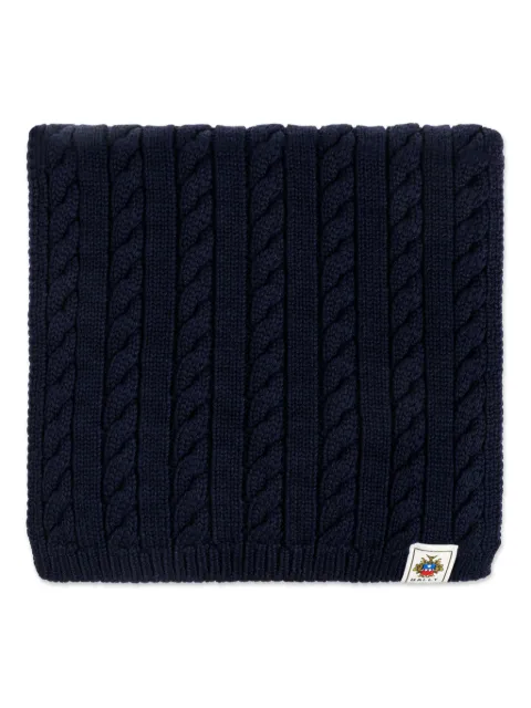 Bally cable-knit scarf Blue 6311978