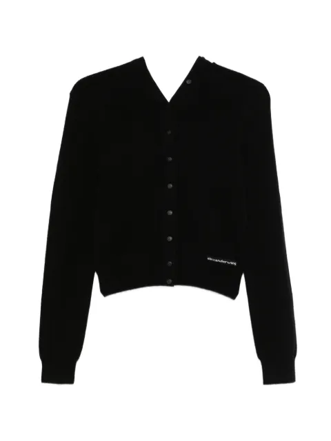 Alexander Wang cardigan in wool with continuous placket Black 4KC1263050