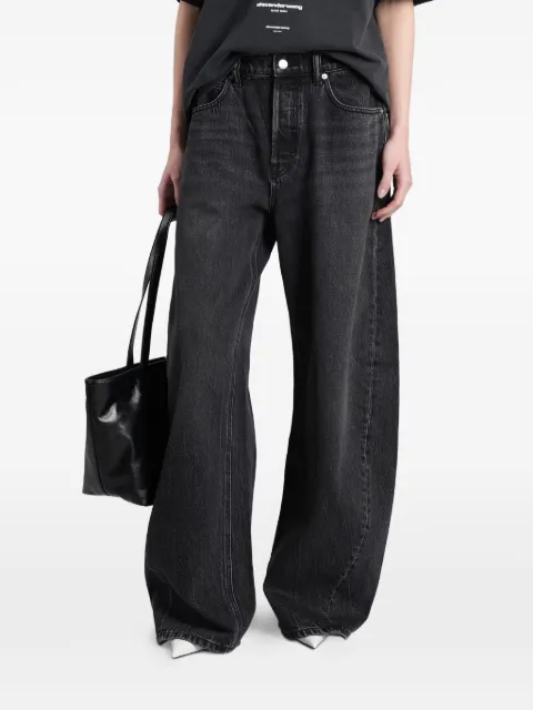 Alexander Wang crystal blow up jeans Grey 4DC1264112