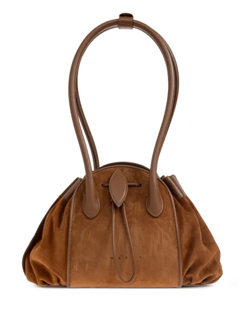 Marni Tulipea drawstring-closure shoulder bag Brown SHMP0156U1P8676