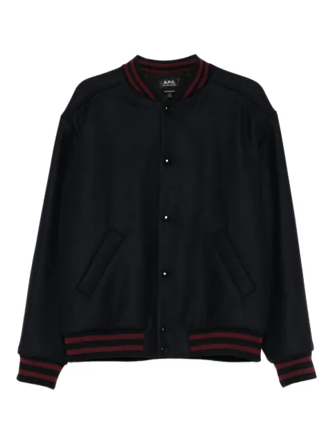 A.P.C. pocket striped jacket Blue WVBEBM02974