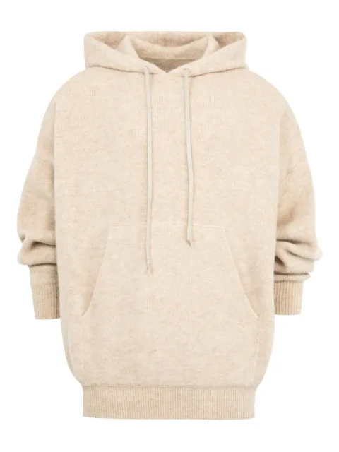 Rick Owens drawstring hoodie Neutrals RR02E1698KWP