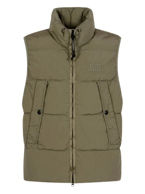C.P. Company funnel-neck padded gilet Green 19CMVE149A005904G356