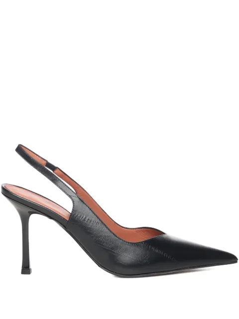 Giuliano Galiano 90mm pointed slingback pumps Black HOLLY90ANGUILLANERO