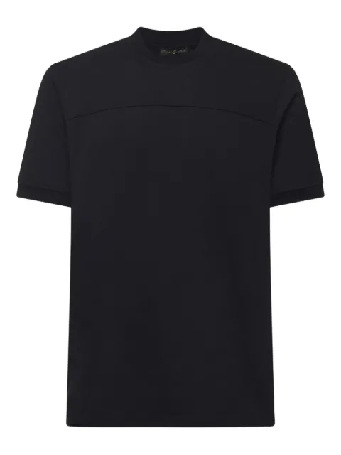 Giuliano Galiano crew neck cotton T-shirt Black BOBNERO