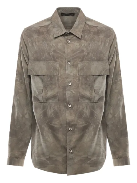 Giuliano Galiano Kito patch-pocket button shirt Grey KITOAVORIO