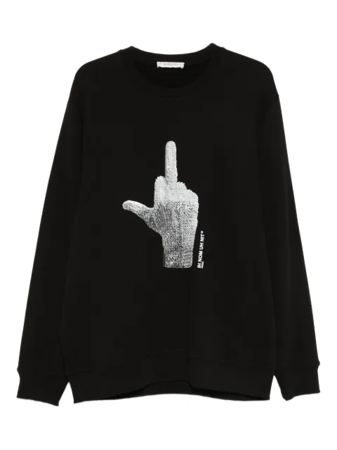 Ih Nom Uh Nit diamond-glove sweatshirt Black NCW25205009