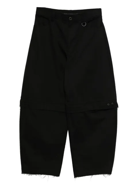 TEAM WANG design detachable pants Black TWFW25B376