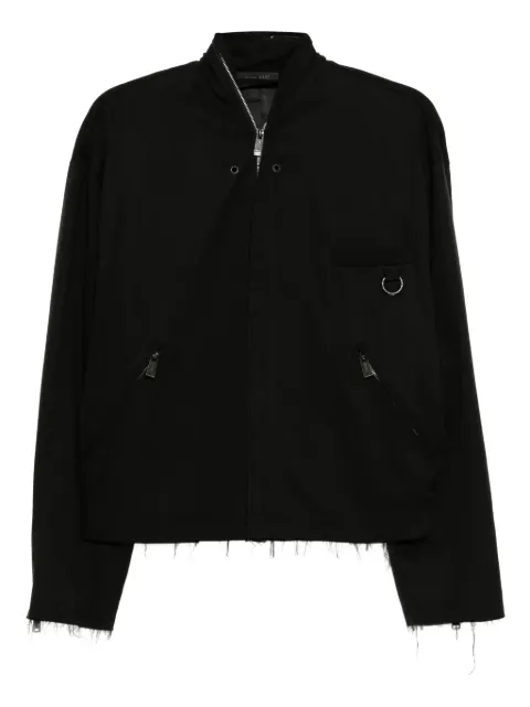 TEAM WANG design raw-edge jacket Black TWFW25A396