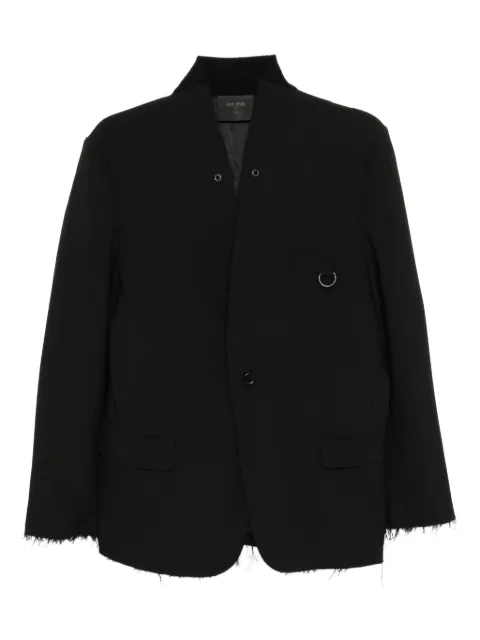 TEAM WANG design oversized blazer Black TWFW25A387