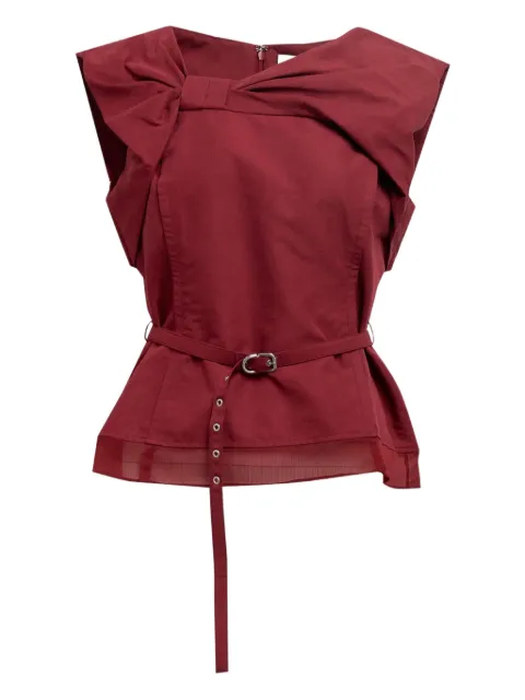 3.1 Phillip Lim bow belted top Red F25121736LCO
