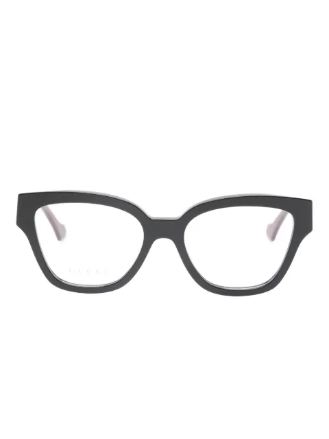 Gucci Eyewear logo cat-eye glasses Black GG1424O013