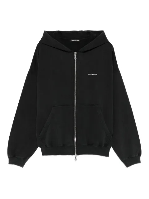 COLE BUXTON zip hooded knitwear Black AW24MLZH290001