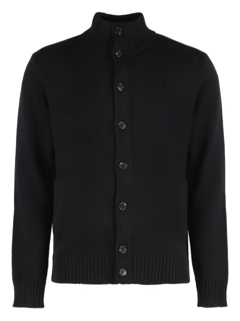 slowear button high-neck cardigan Black 810130ZR229