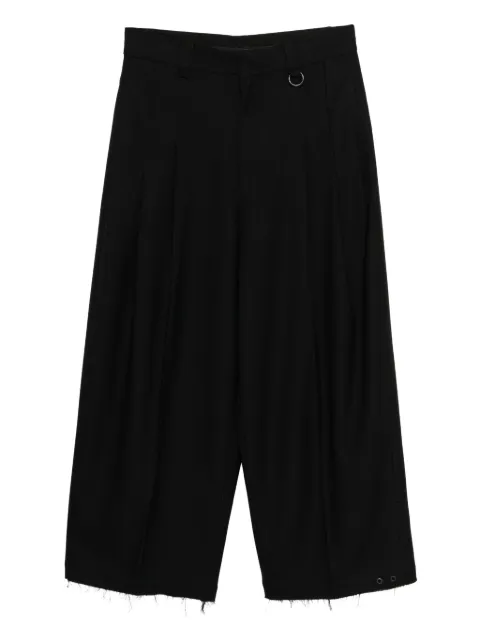 TEAM WANG design ACCEPTANCE pleated trousers Black TWFW25B394