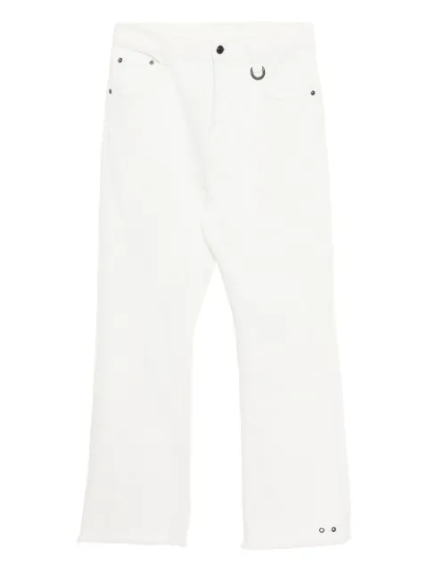 TEAM WANG design straight-leg jeans White TWFW25B383