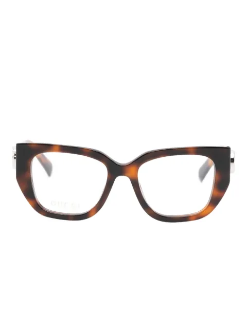Gucci Eyewear cat eye-frame glasses Brown GG1952O