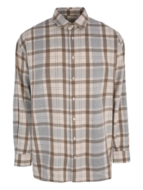 Family First LFNF checked shirt Neutrals SHF2501