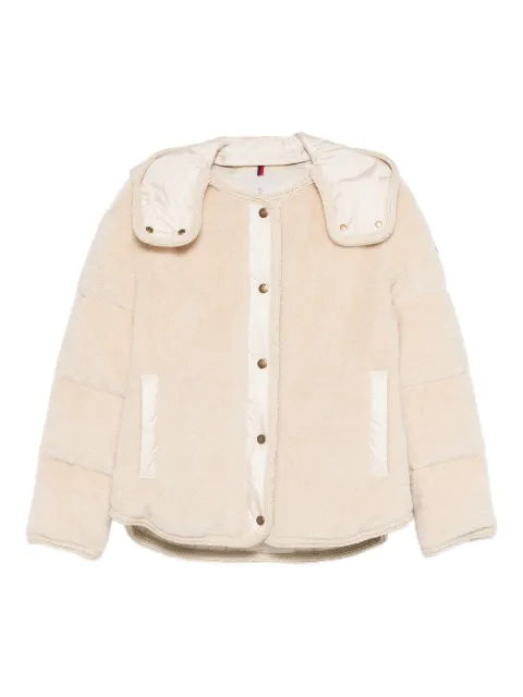Moncler Ciboulette button hooded jacket Neutrals L10931A0006989AOF