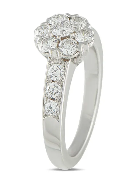 Van Cleef & Arpels Pre-Owned 18K white gold Fleurette diamond ring Silver 4901