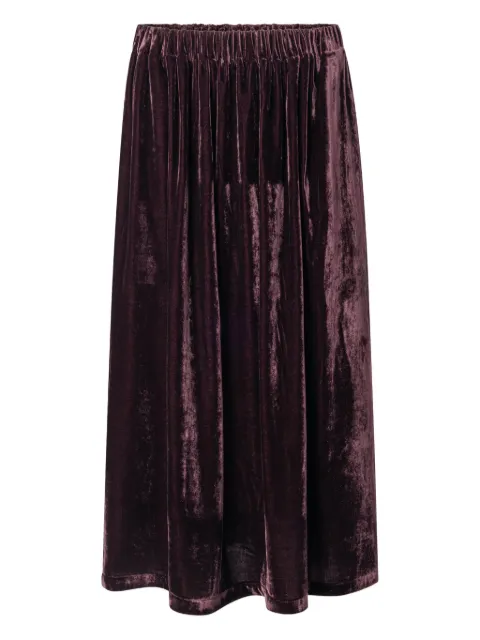 Anntian velvet long skirt Purple 700016
