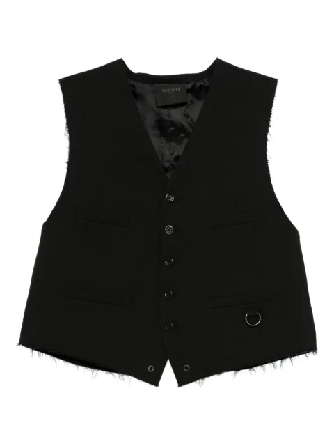 TEAM WANG design classic v-neck vest TWFW25A402