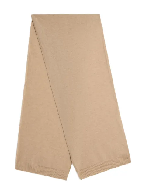 Bally logo plain-knit scarf Neutrals WSC04KWS023