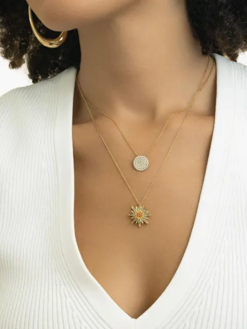 Lisa Nik Star Sapphire necklace Gold RNBWSTCHY37