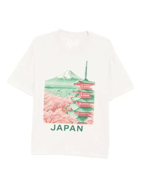 Melt graphic-print T-shirt Black MS5067