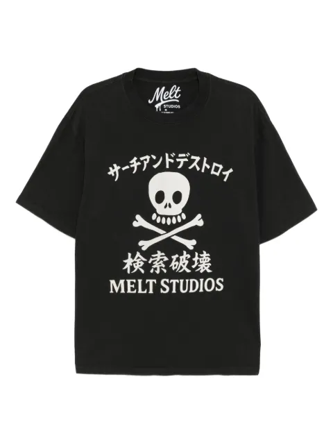 Melt graphic-print T-shirt Blue MS5057