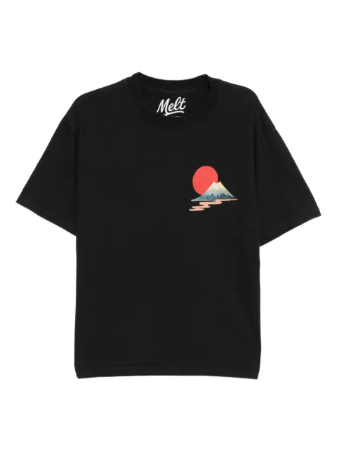 Melt graphic-print T-shirt Black MS5061