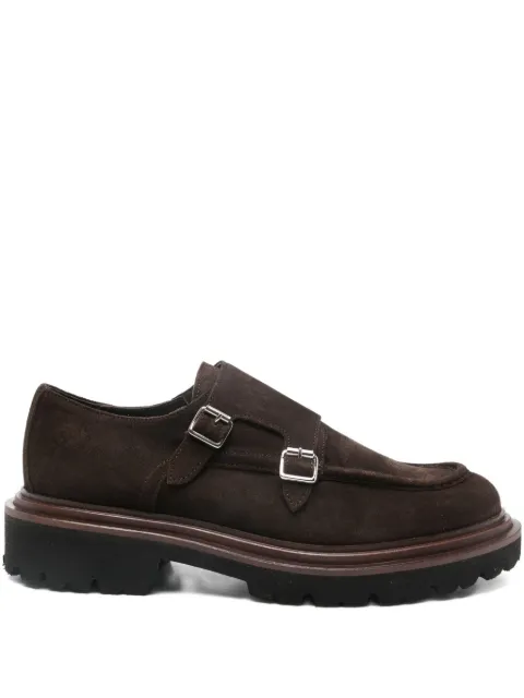 Marechiaro 1962 buckle suede monk shoes Brown D746MC6690VINO