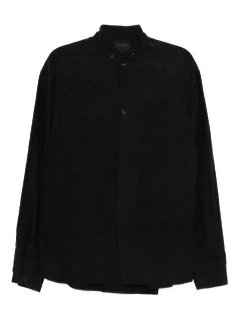 TEAM WANG design stand-collar shirt Grey TWFW25A400