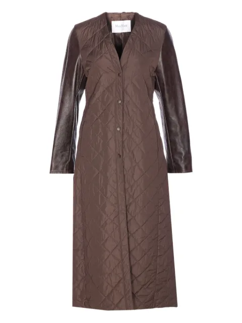 Max Mara Berta quilted coat Brown 2521496053600
