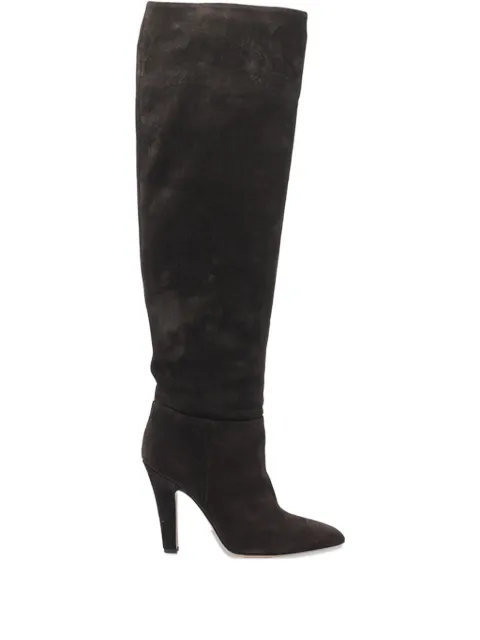Paris Texas 10mm Elsa pointed-toe suede boots Brown PX1786XV003