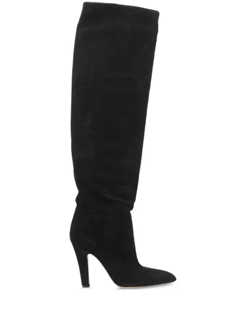 Paris Texas 100mm Elsa pointed-toe over-the-knee boots Black PX1786XV003BLACK