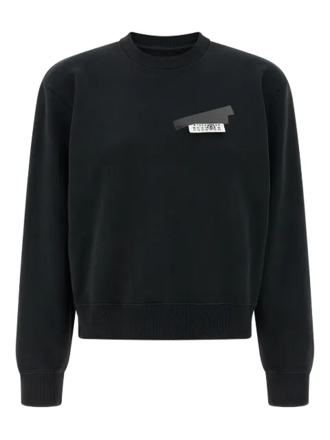 MM6 Maison Margiela brushed-tape detail sweatshirt Black S62GU0143M25024